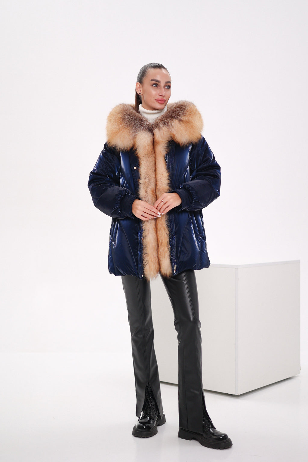 Genuine Red Fox Premium Down Fill Vinyl Parka