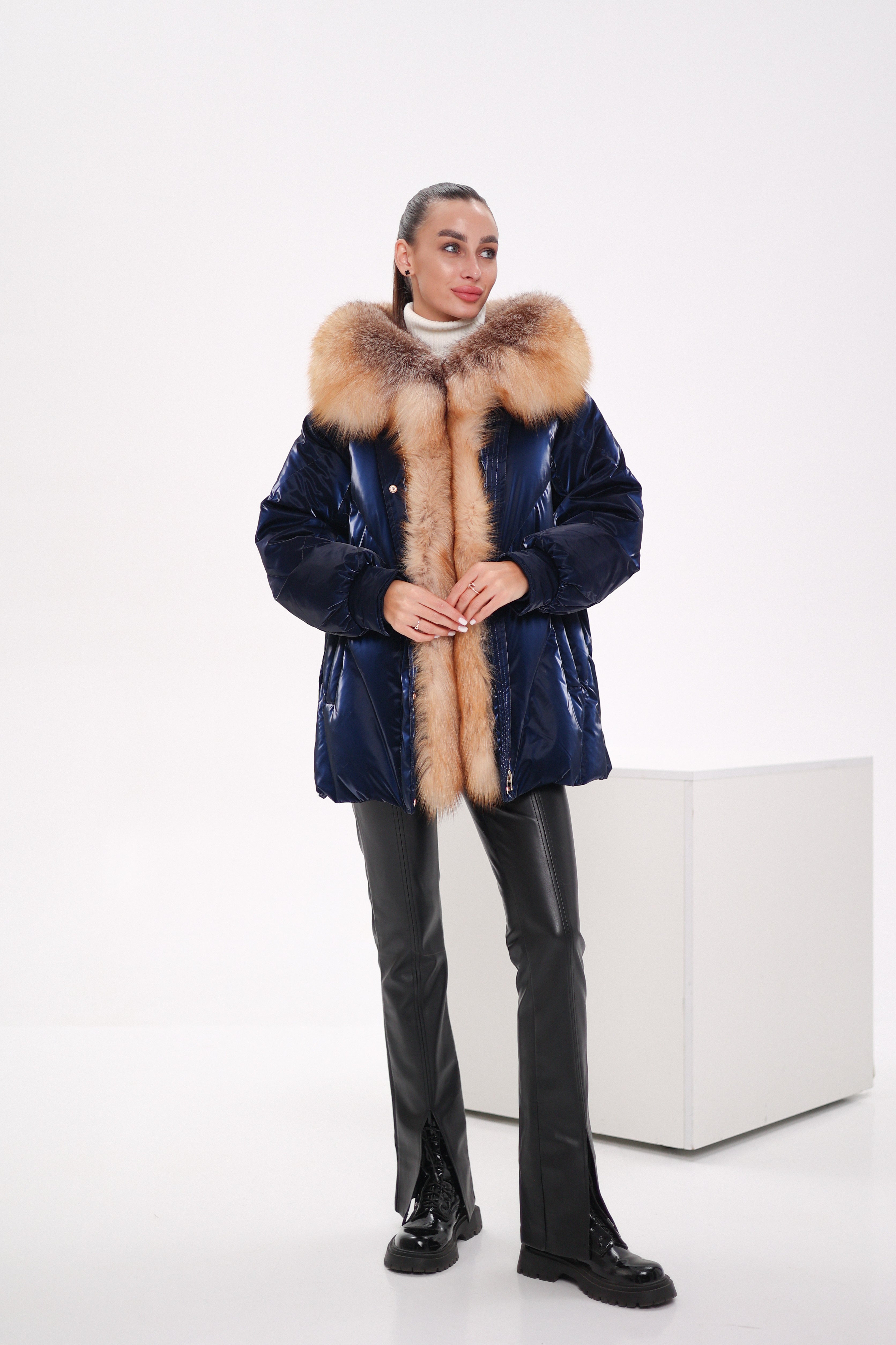 Genuine Red Fox Premium Down Fill Vinyl Parka