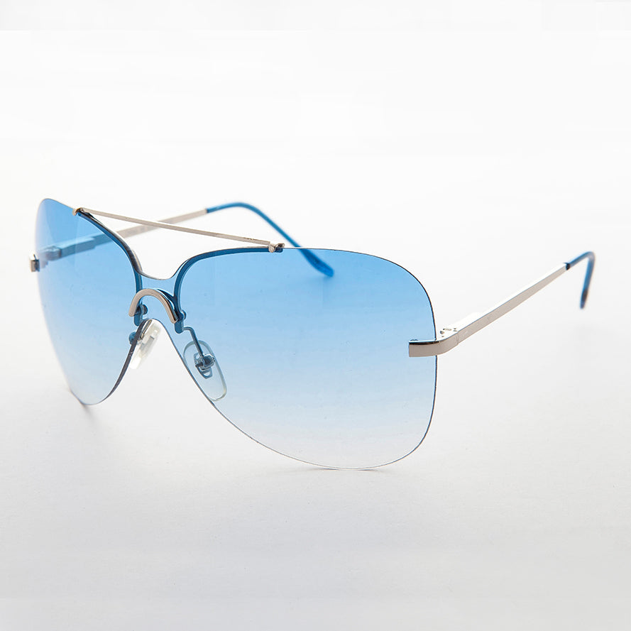 Rimless Butterfly Boho Vintage Sunglass - Farrah