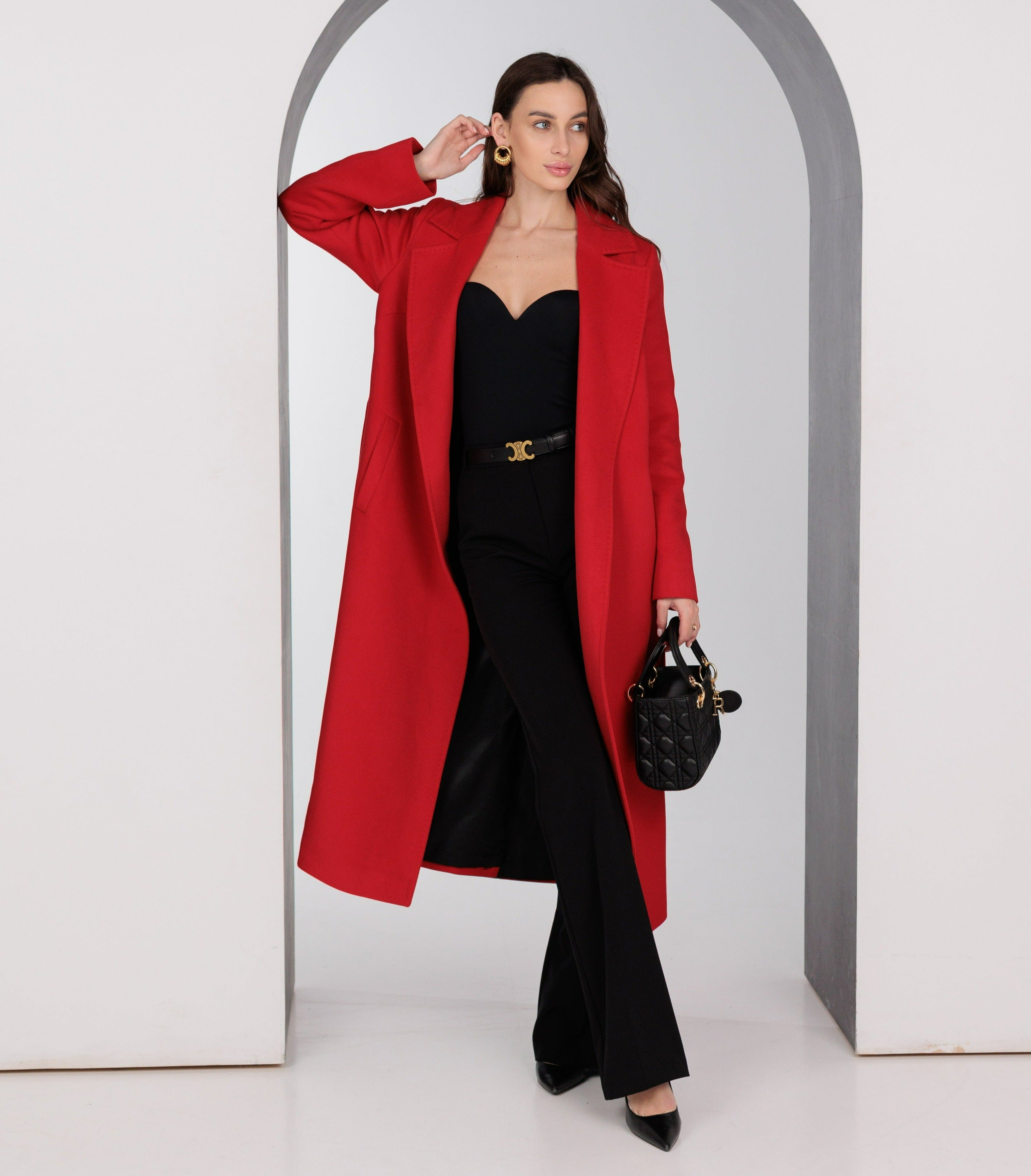 Astoria Classic Wraparound Wool Blend Overcoat