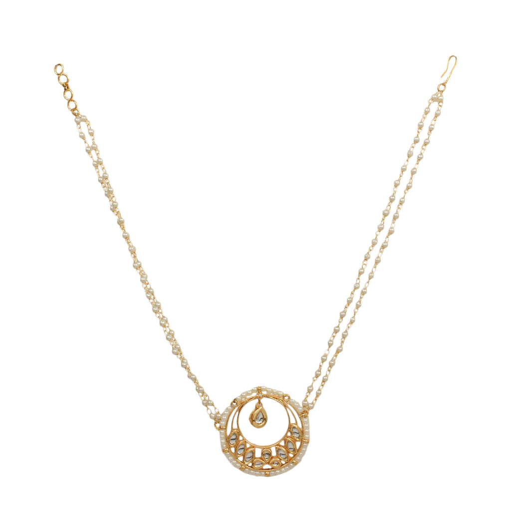 Beautiful Pearl Choker Kundan Beaded Necklace