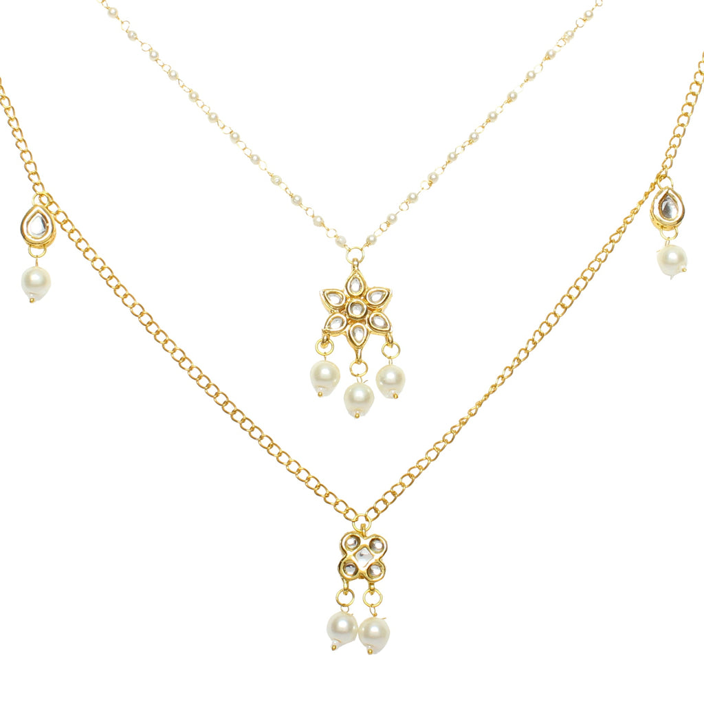 Embellished Multi Layered Kundan Necklace