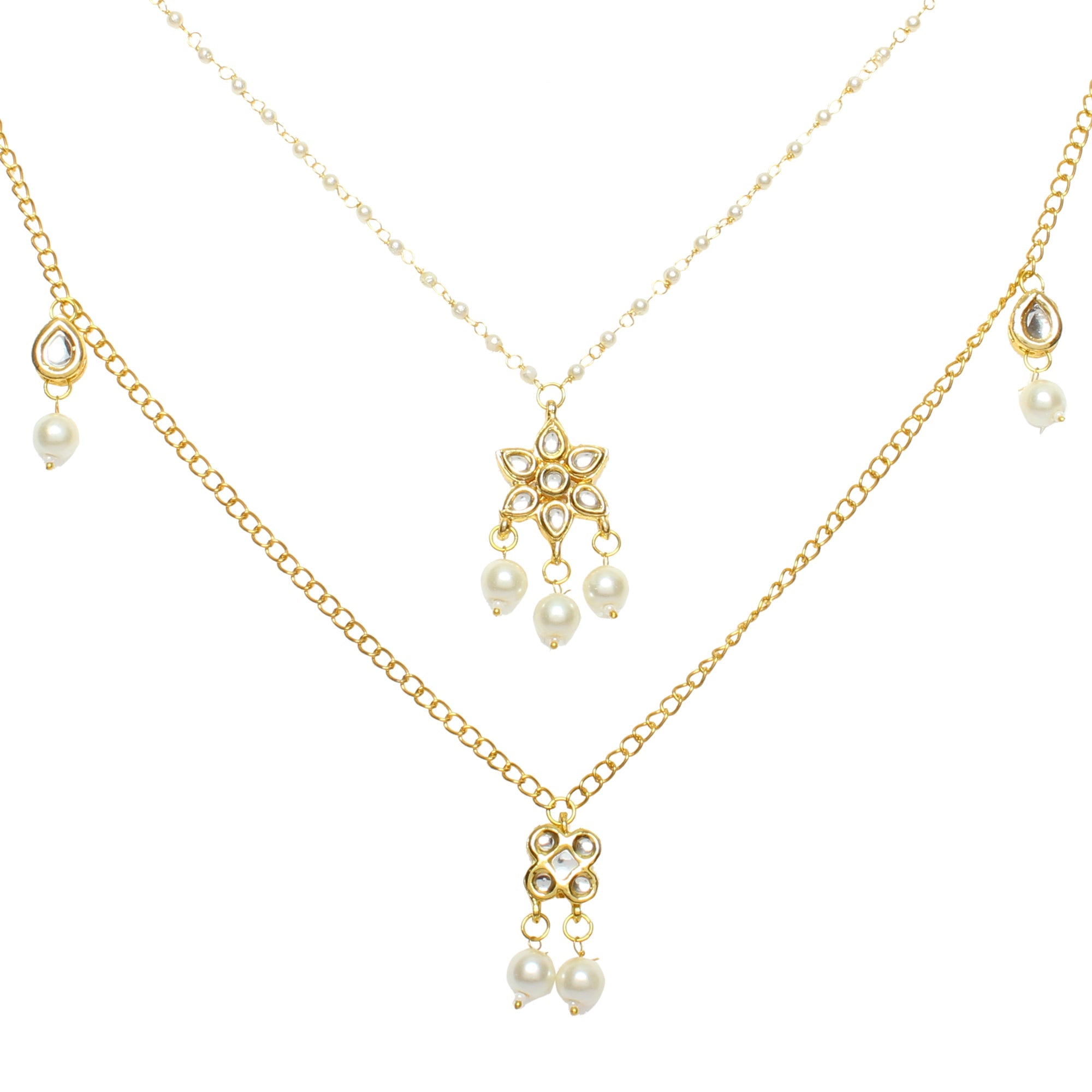 Embellished Multi Layered Kundan Necklace
