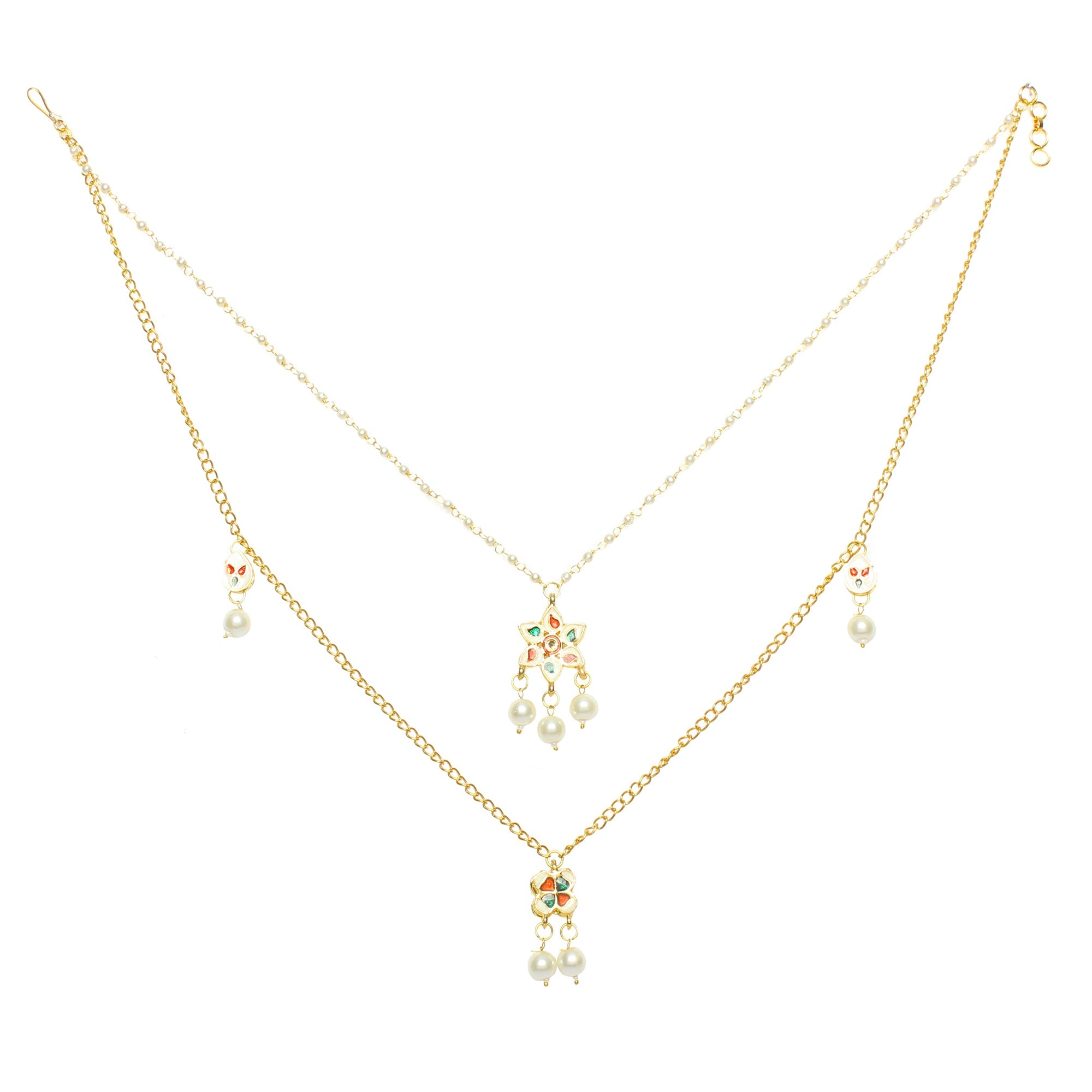 Embellished Multi Layered Kundan Necklace