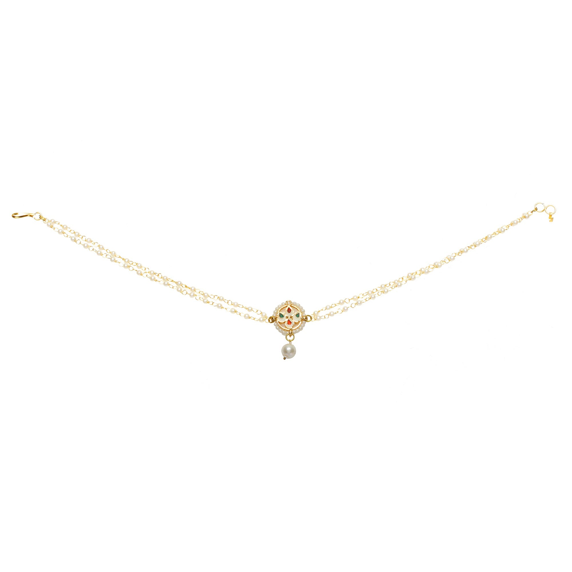 Inspired Designer Moon Shaped Kundan Choker Necklace
