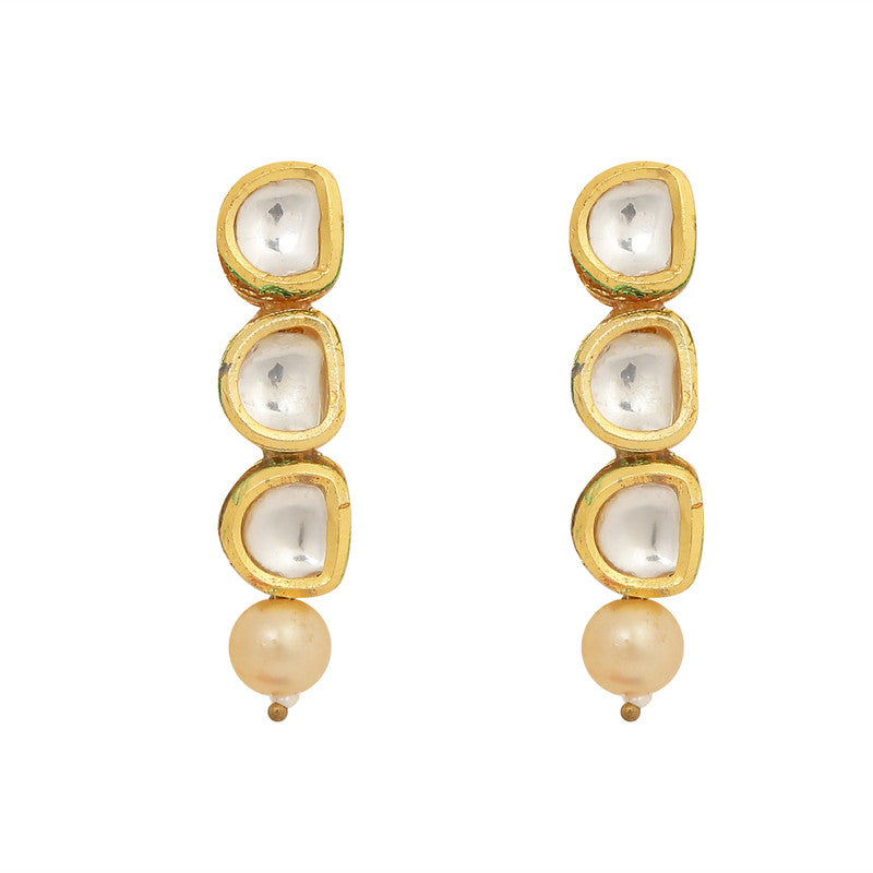 Handcrafted Beautiful Kundan Necklace With Earrings and Maang Tikka