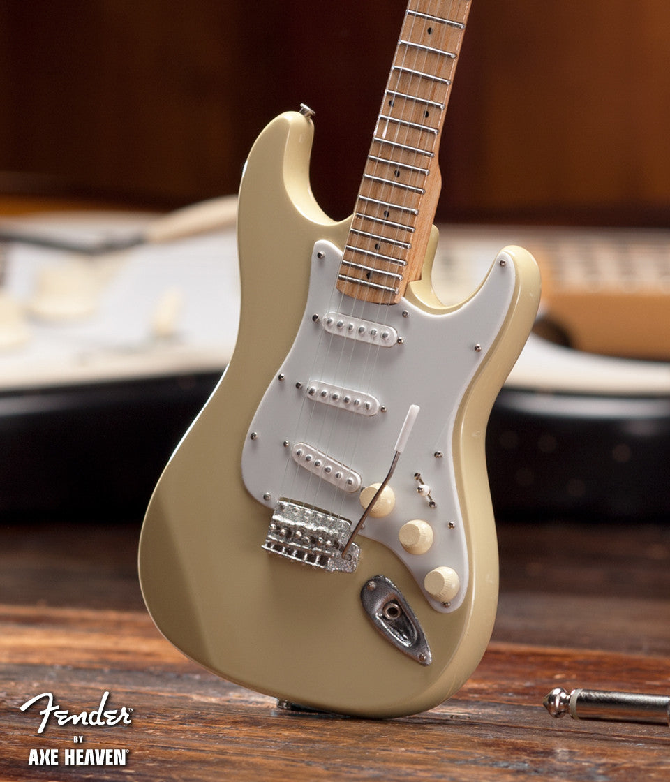 Cream Fender™ Strat™ Miniature Guitar Replica - Officially Licensed