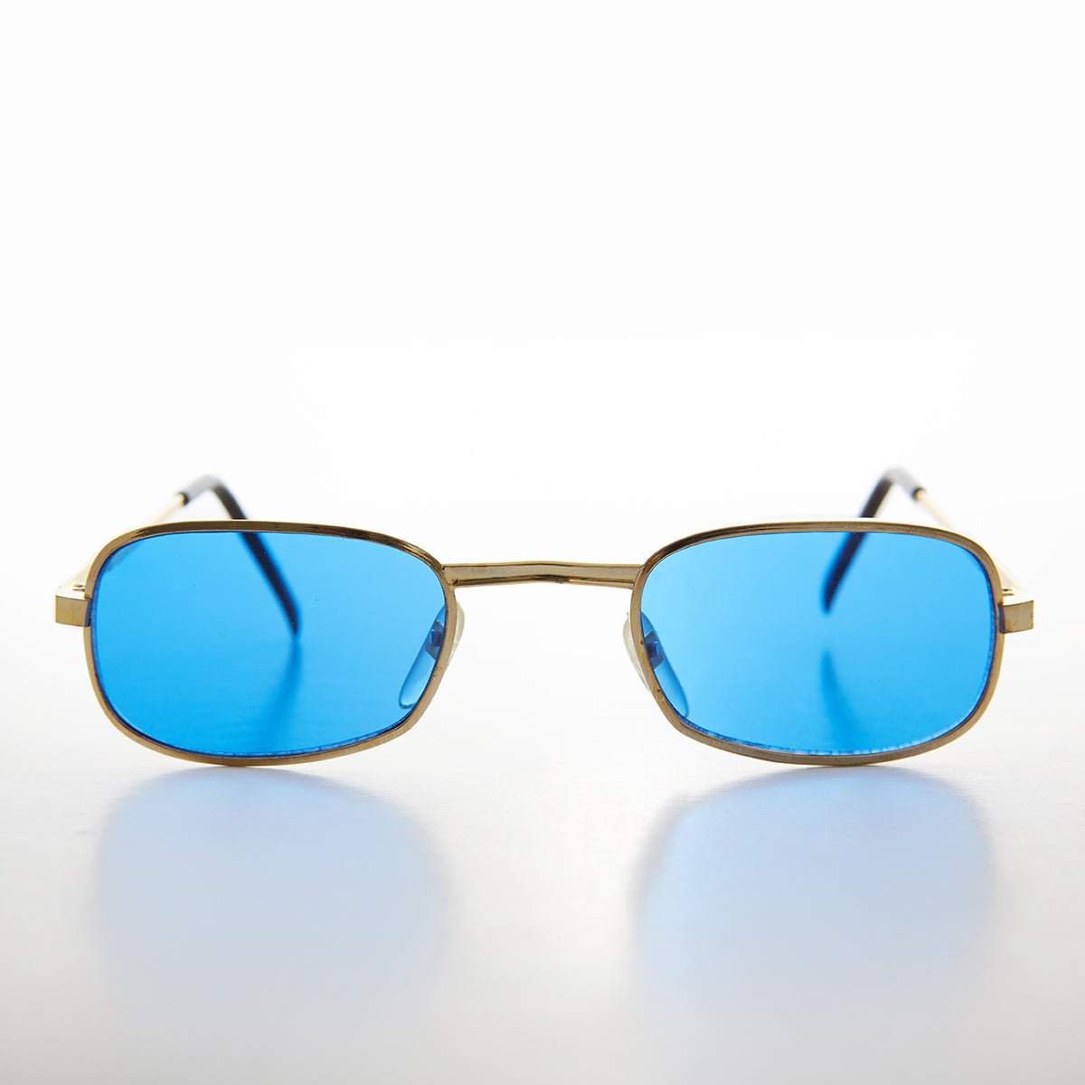 Colorful Small Rectangular Vintage Sunglasses - Galaxy