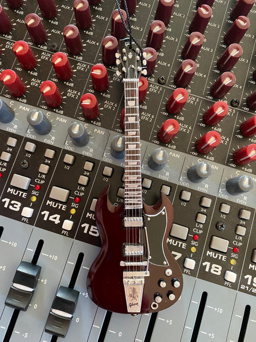 6" Gibson 1964 SG Standard Cherry Guitar Holiday Ornament