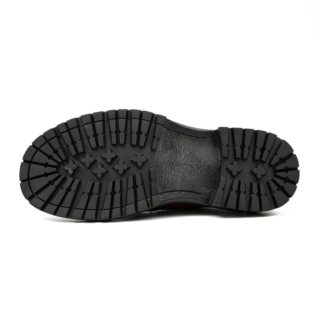 Genuine Crocodile Leather Men's Derby Brogues Coffee