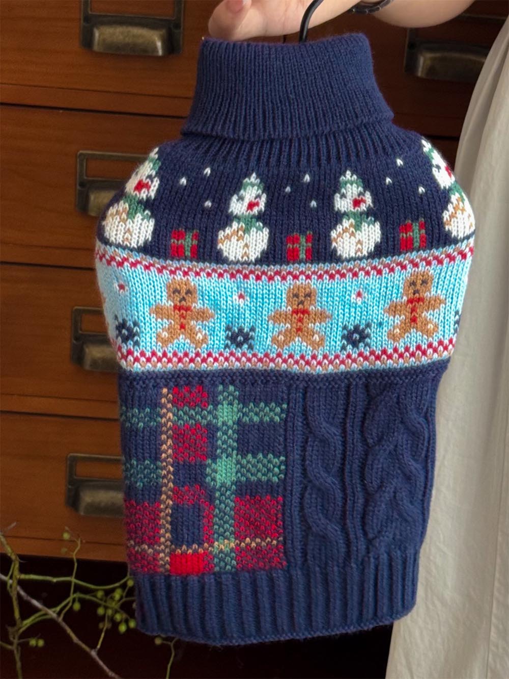 Gingerbread Man Christmas Pet Sweater | NCS