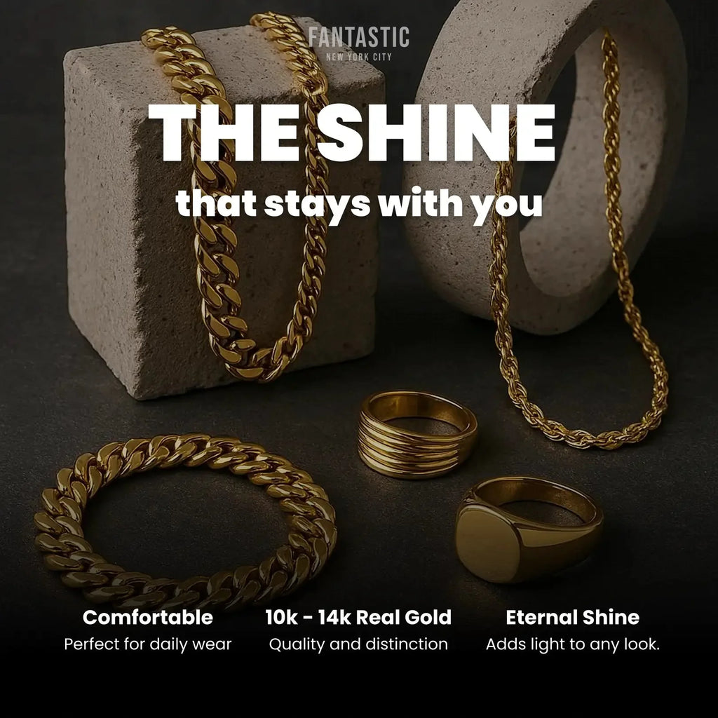10K Yellow Gold- Solid Cuban Link (Curb Cuban) Chain