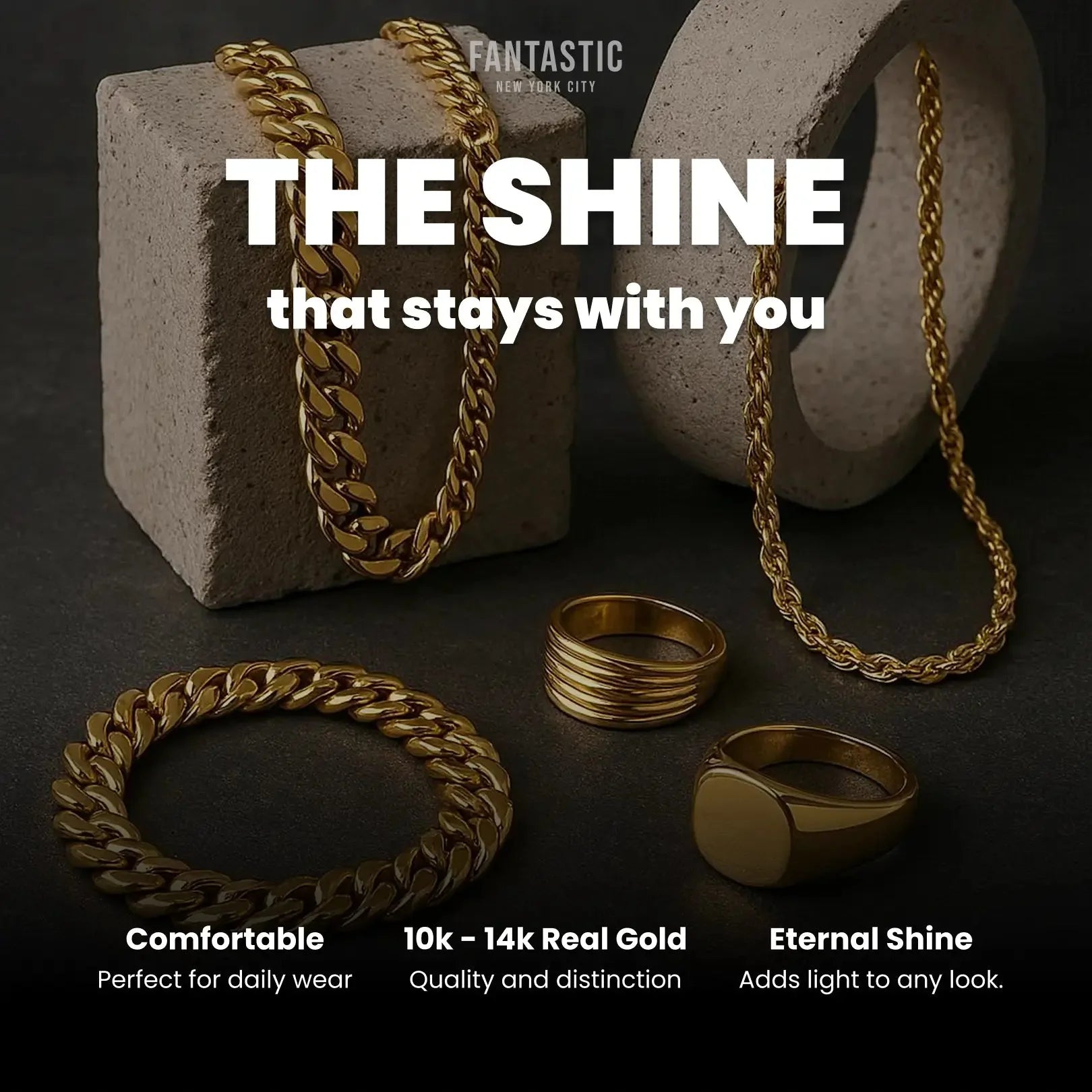 10K Gold- Ice Chain (White Gold)