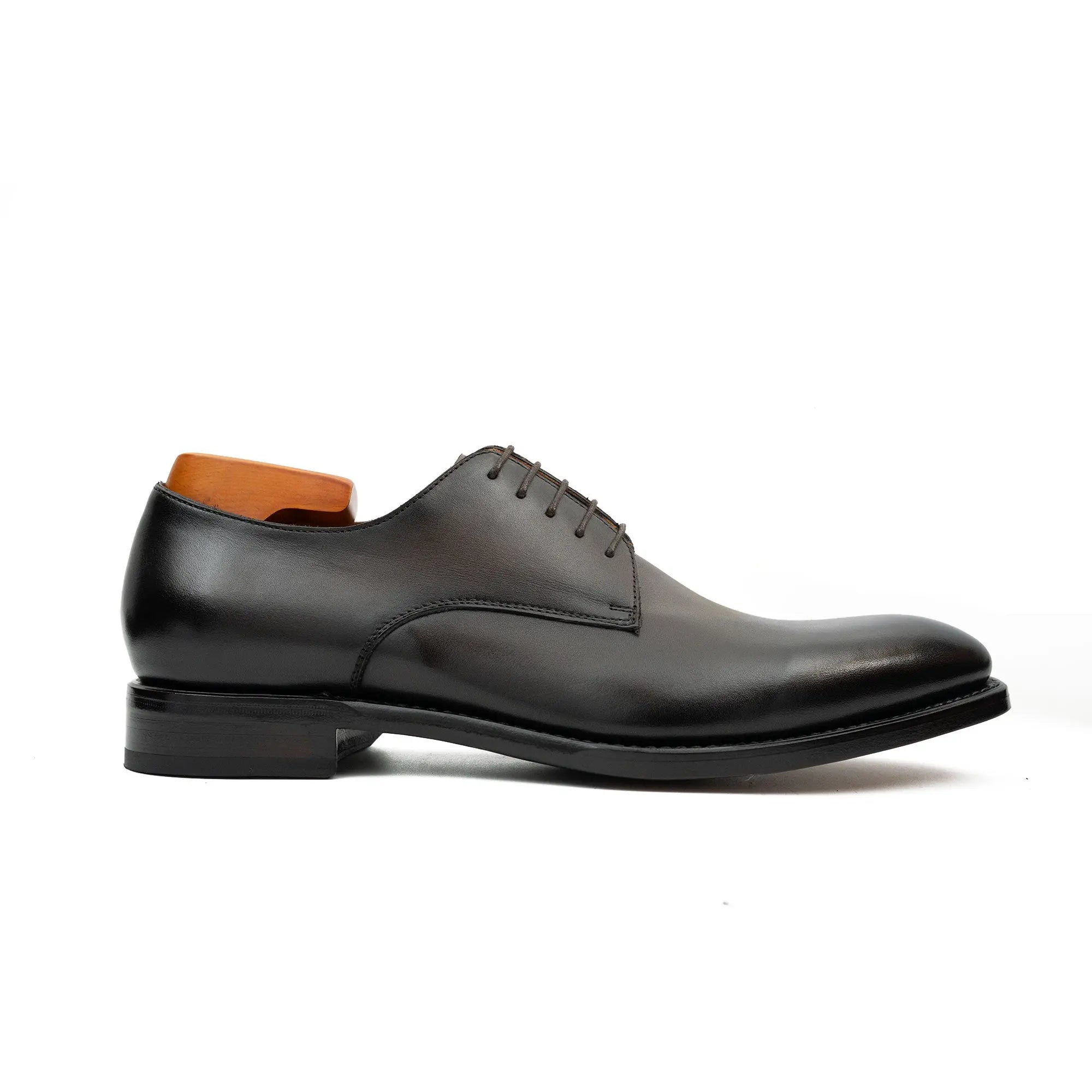 Goodyear Handmade Leather Derby Shoes coffee