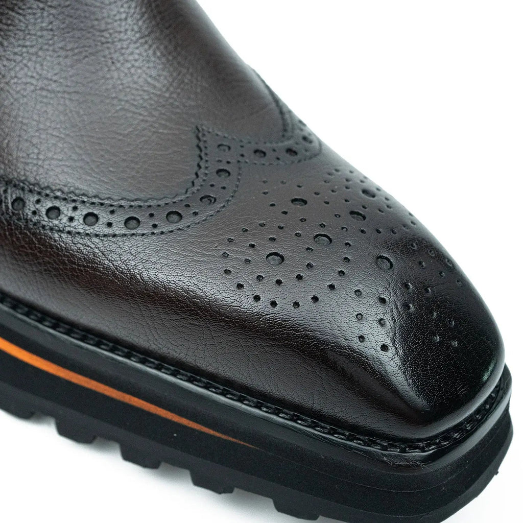 Grain of Tumbled Kangaroo Leather Monk Shoes