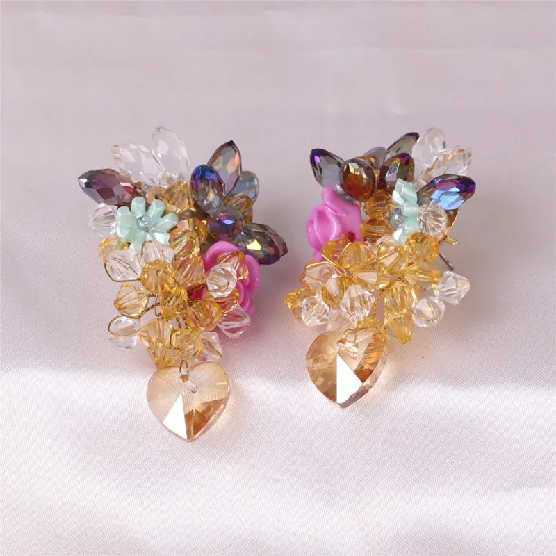 Bohemia Acrylic Flower Earrings