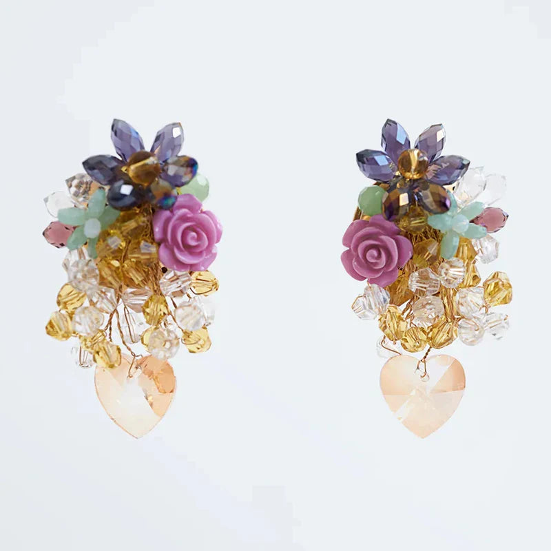 Bohemia Acrylic Flower Earrings