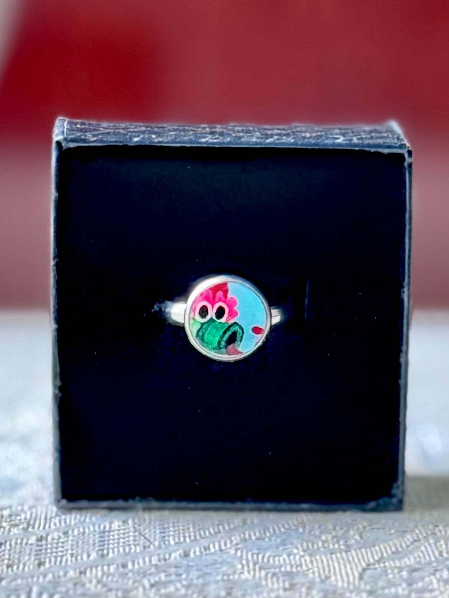 Hand-Painted Phillie Phanatic 10mm Adjustable Ring
