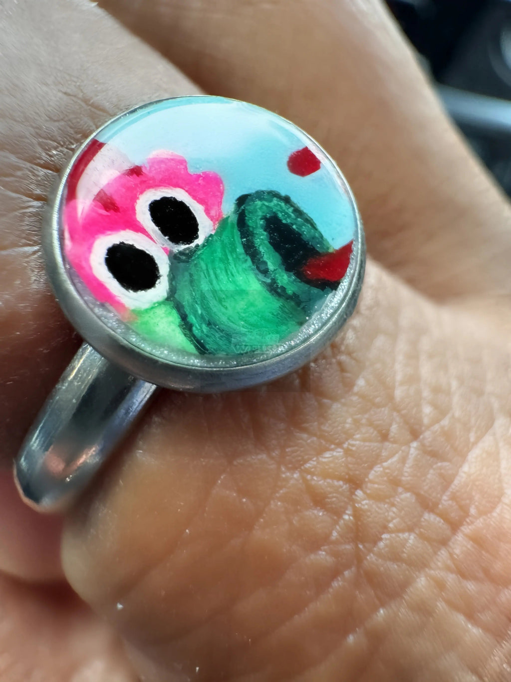 Hand-Painted Phillie Phanatic 10mm Adjustable Ring