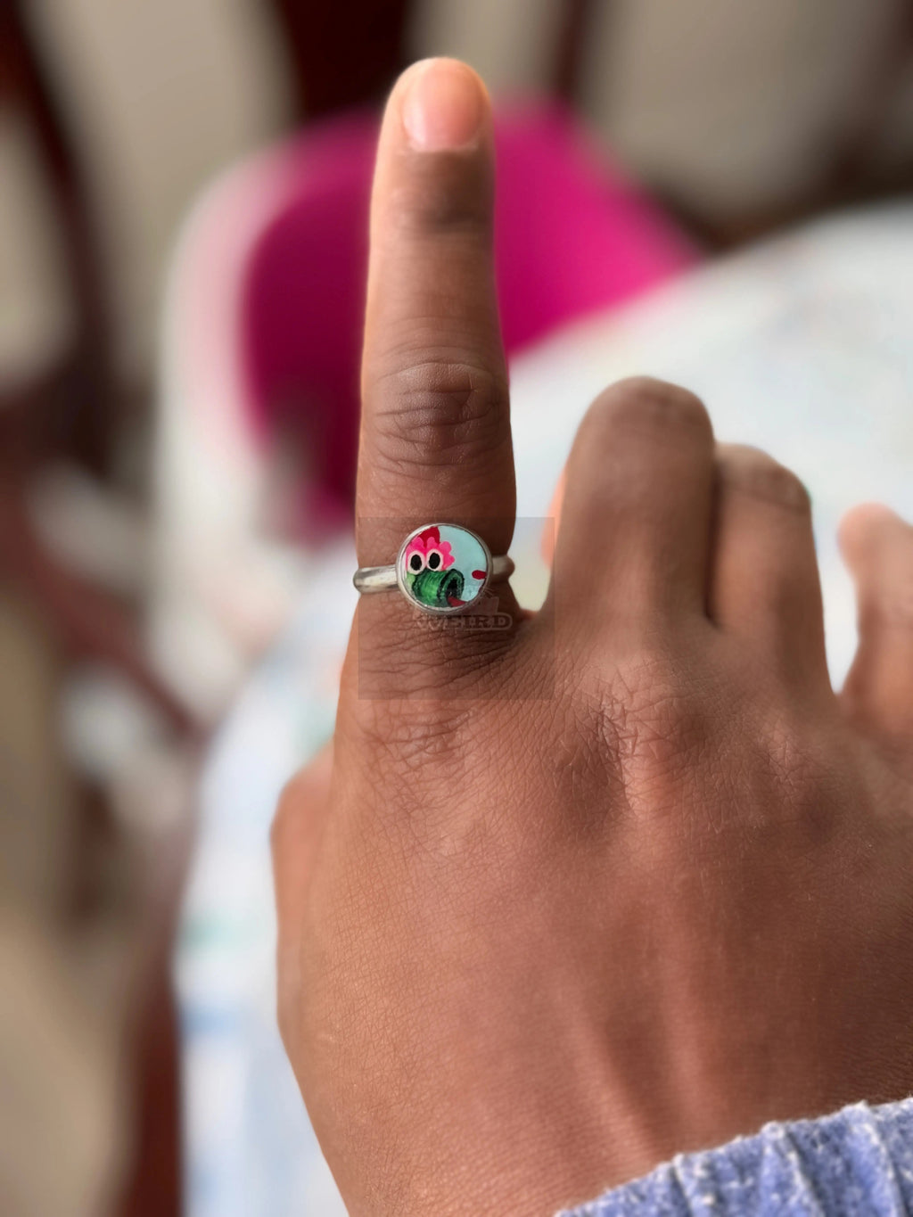 Hand-Painted Phillie Phanatic 10mm Adjustable Ring