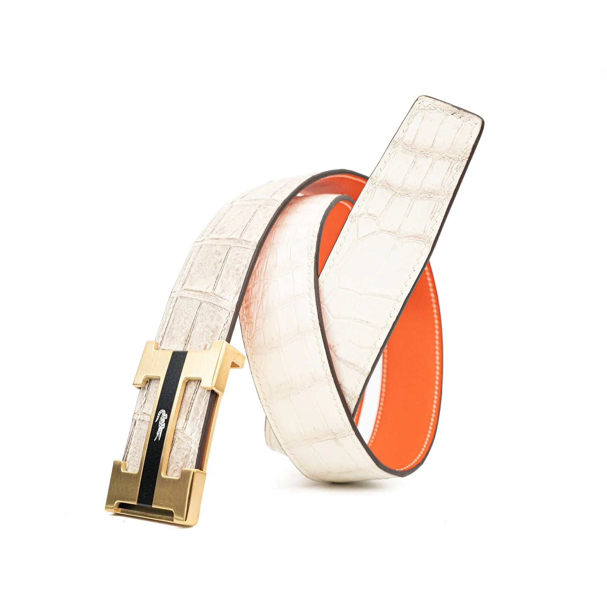 Handcrafted Alligator Leather Belts DVG108