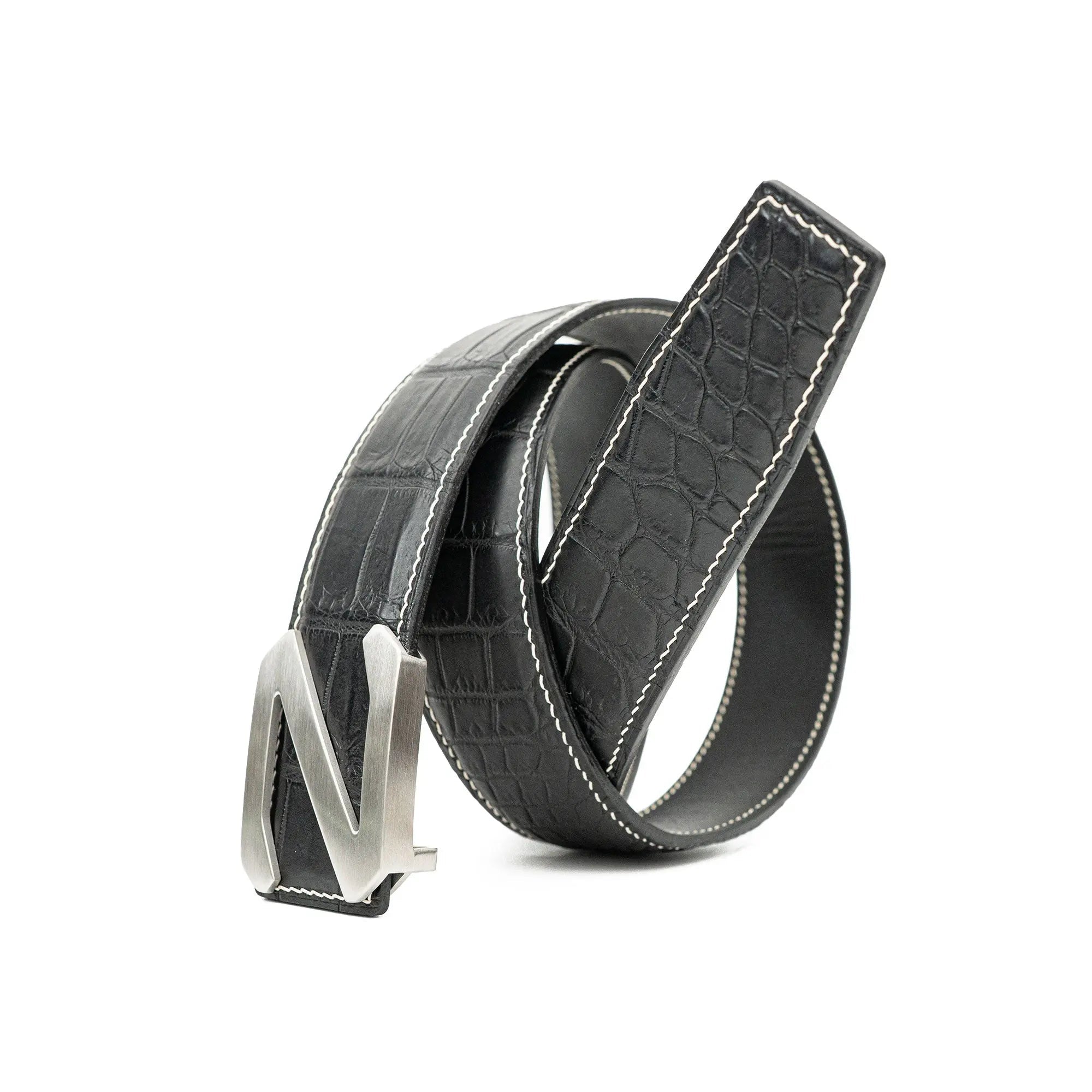 Handcrafted Alligator Leather Belts DVG181