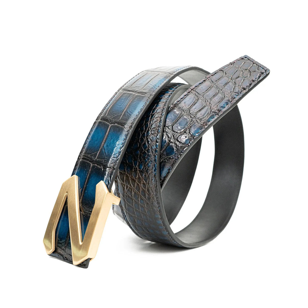 Handcrafted Alligator Leather Belts DVG205