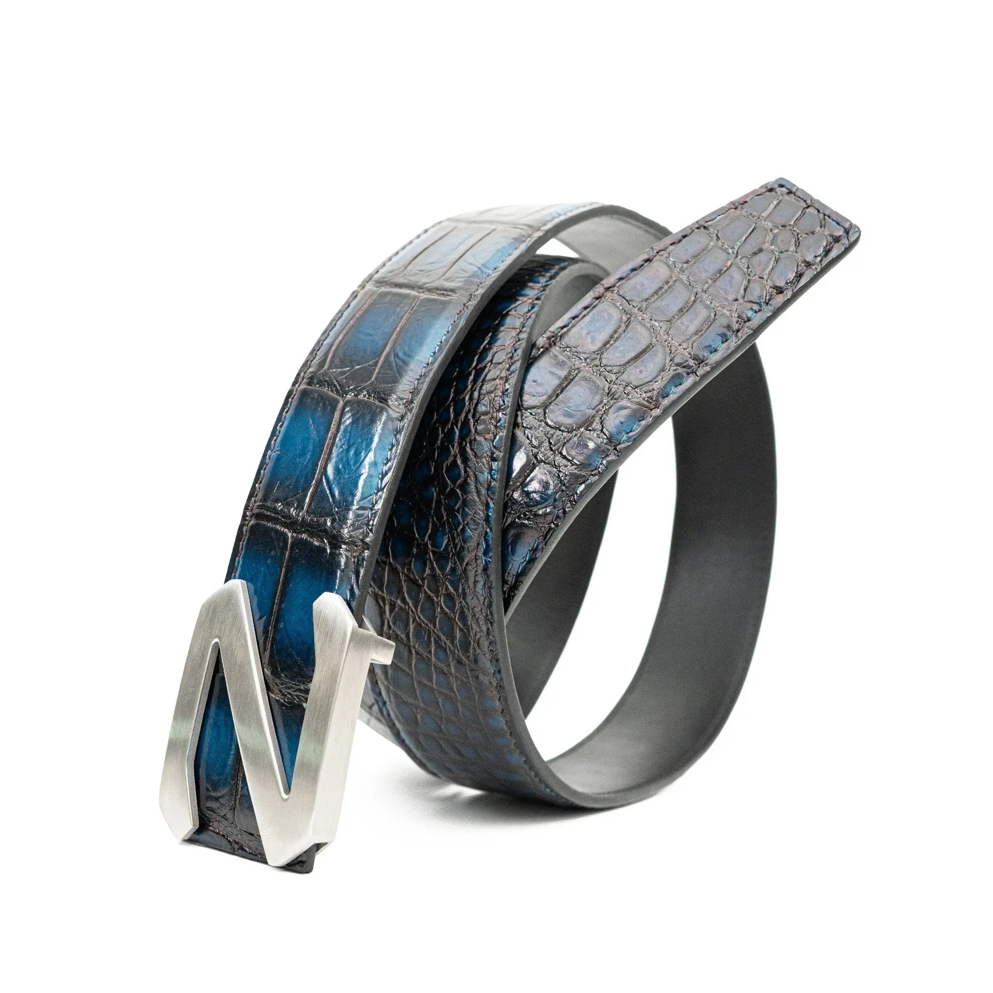 Handcrafted Alligator Leather Belts DVG205