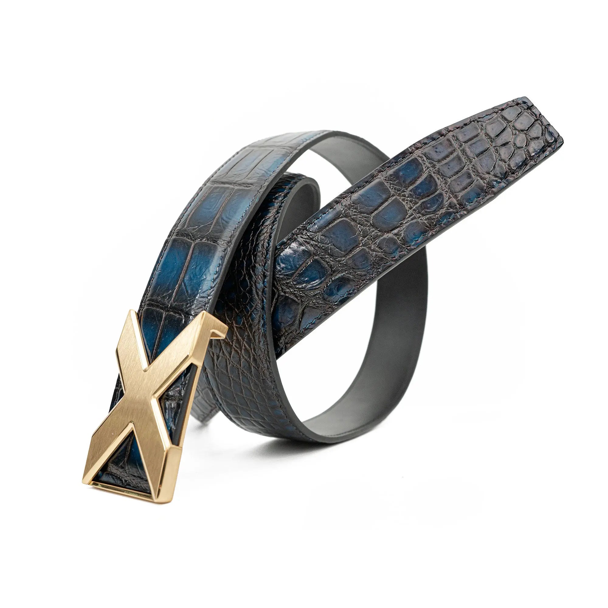 Handcrafted Alligator Leather Belts DVG238