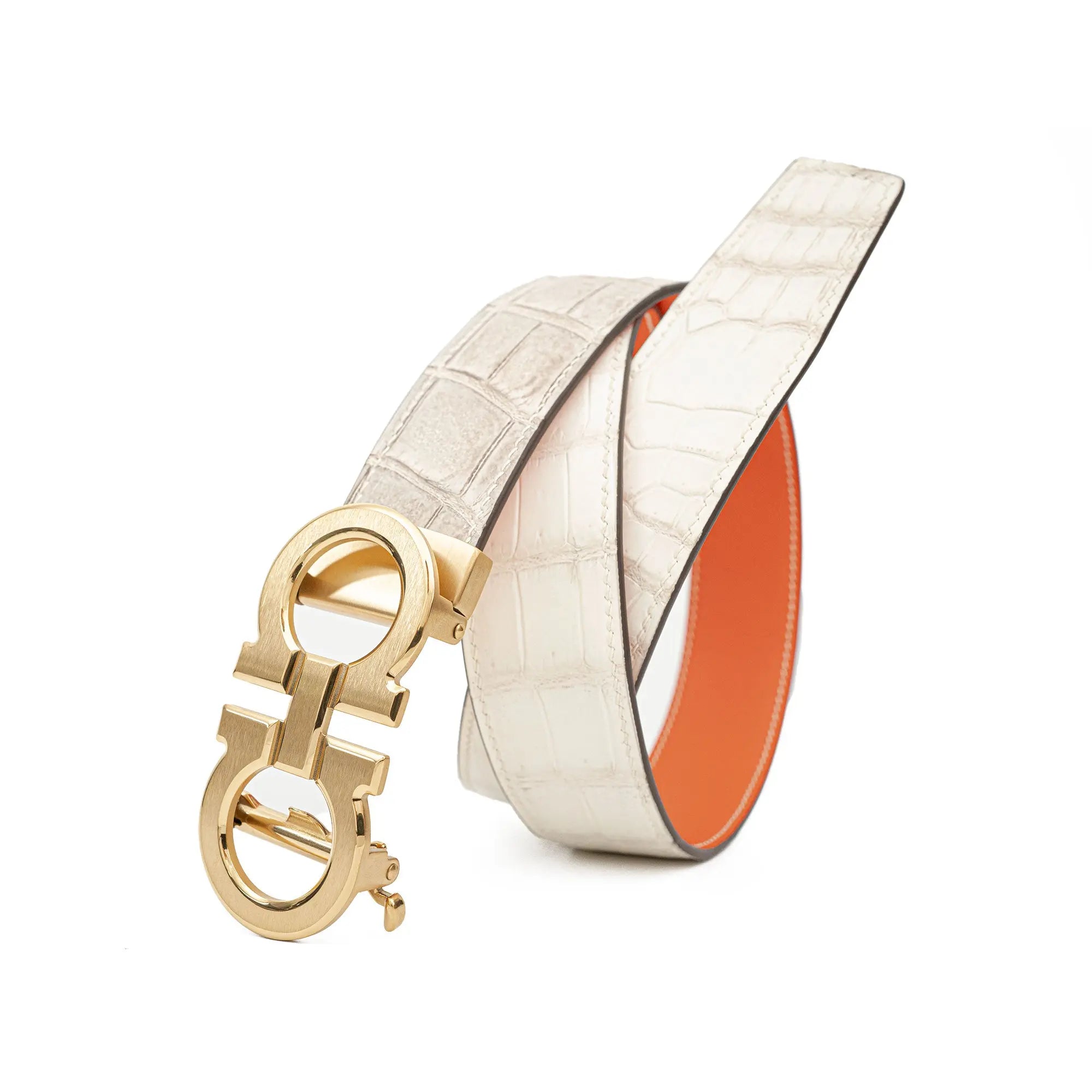 Handcrafted Alligator Leather Belts DVG252