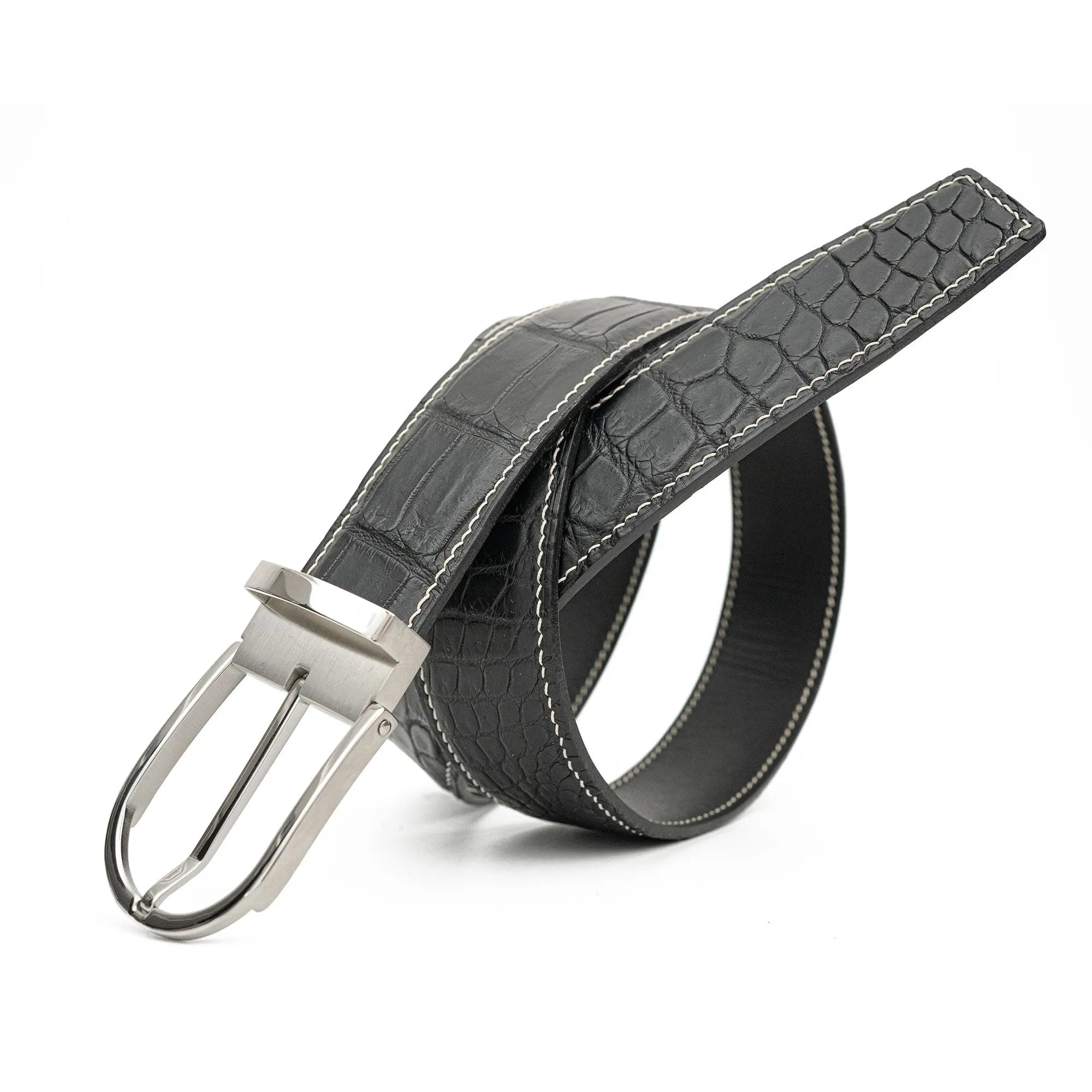 Handcrafted Alligator Leather Belts DVG304