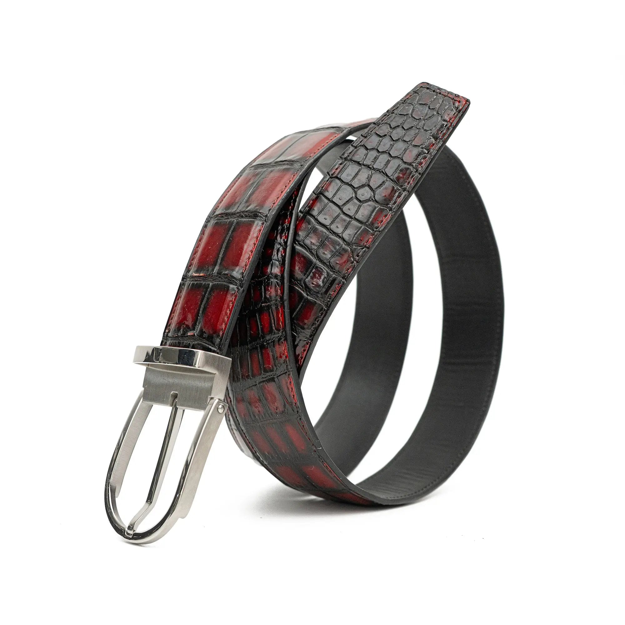 Handcrafted Alligator Leather Belts DVG311