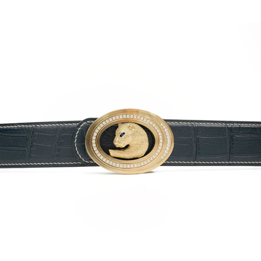Handcrafted Alligator Leather Belts DVG359