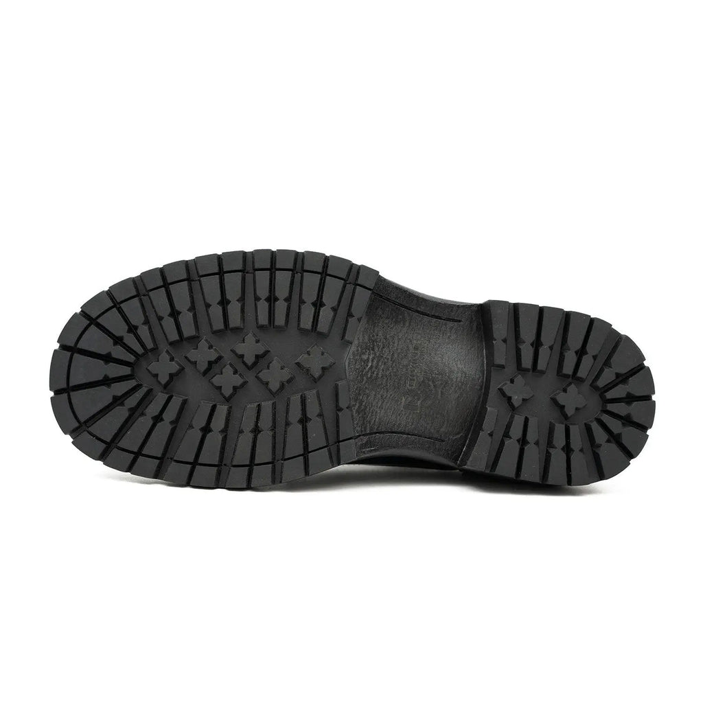 Handcrafted Big Toe Derby Shoes with Thick Sole  Blue