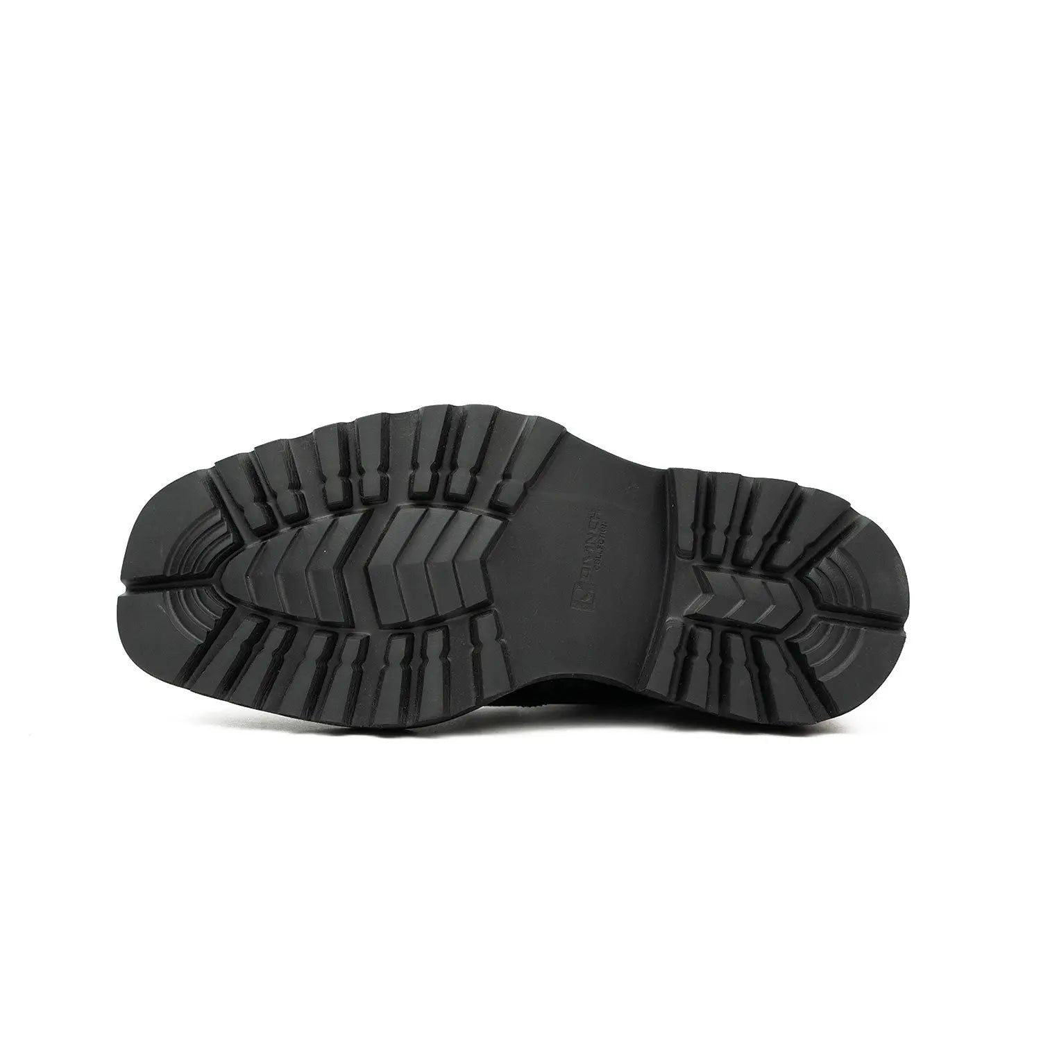 Handcrafted Square Toe Brogue Shoes with Thick Sole Black