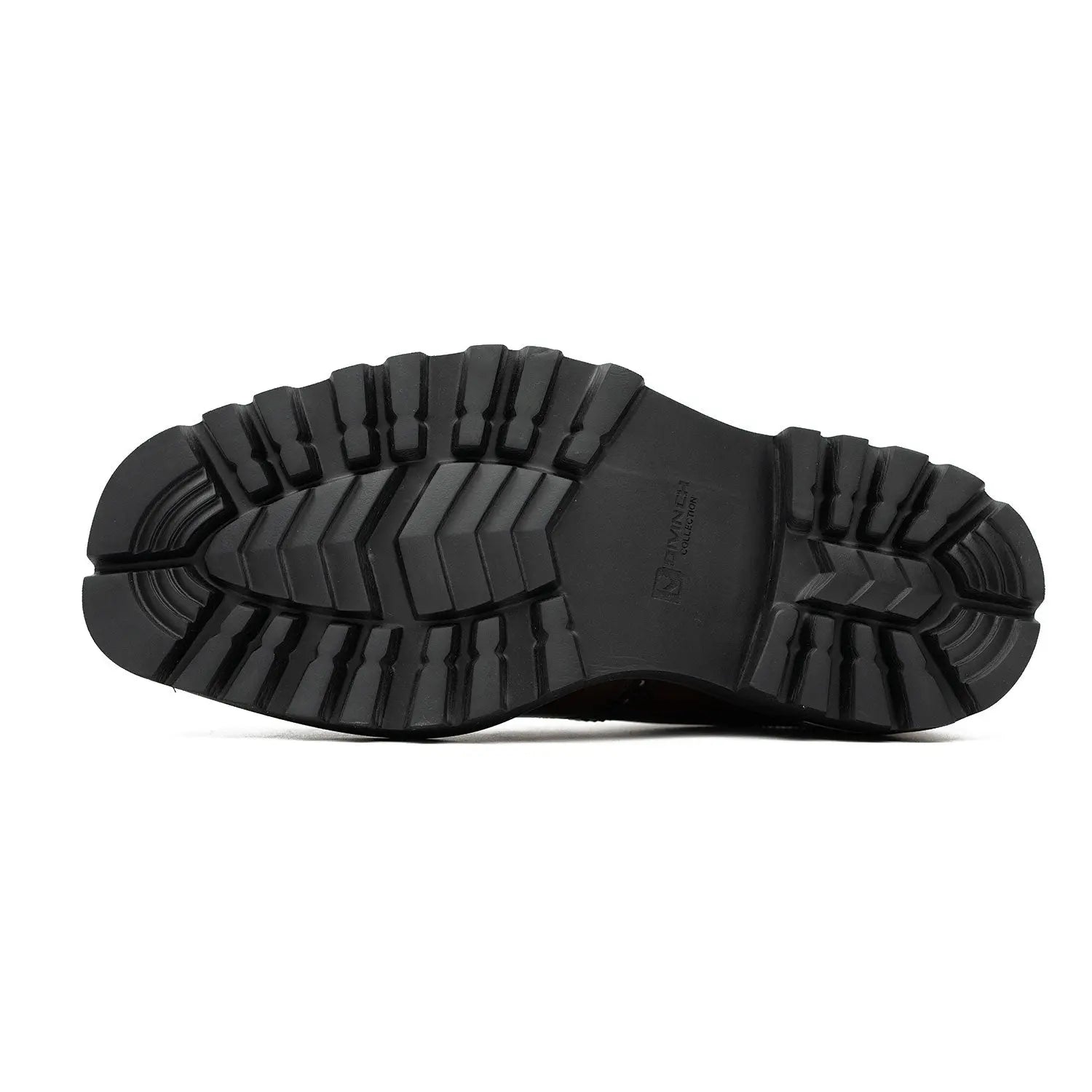 Handcrafted Square Toe Brogue Shoes with Thick Sole Coffee