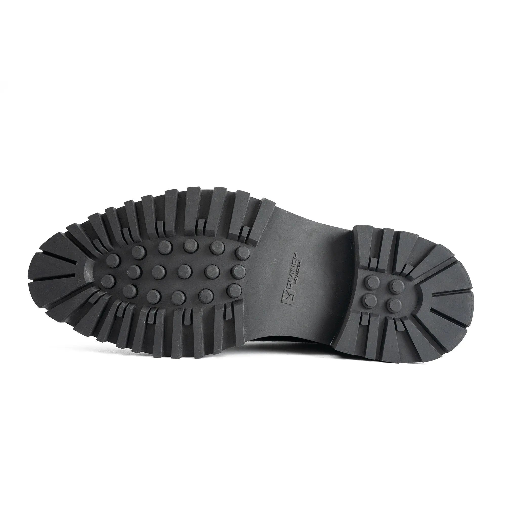 Handmade Chunky - sole Brogue Shoes Blue