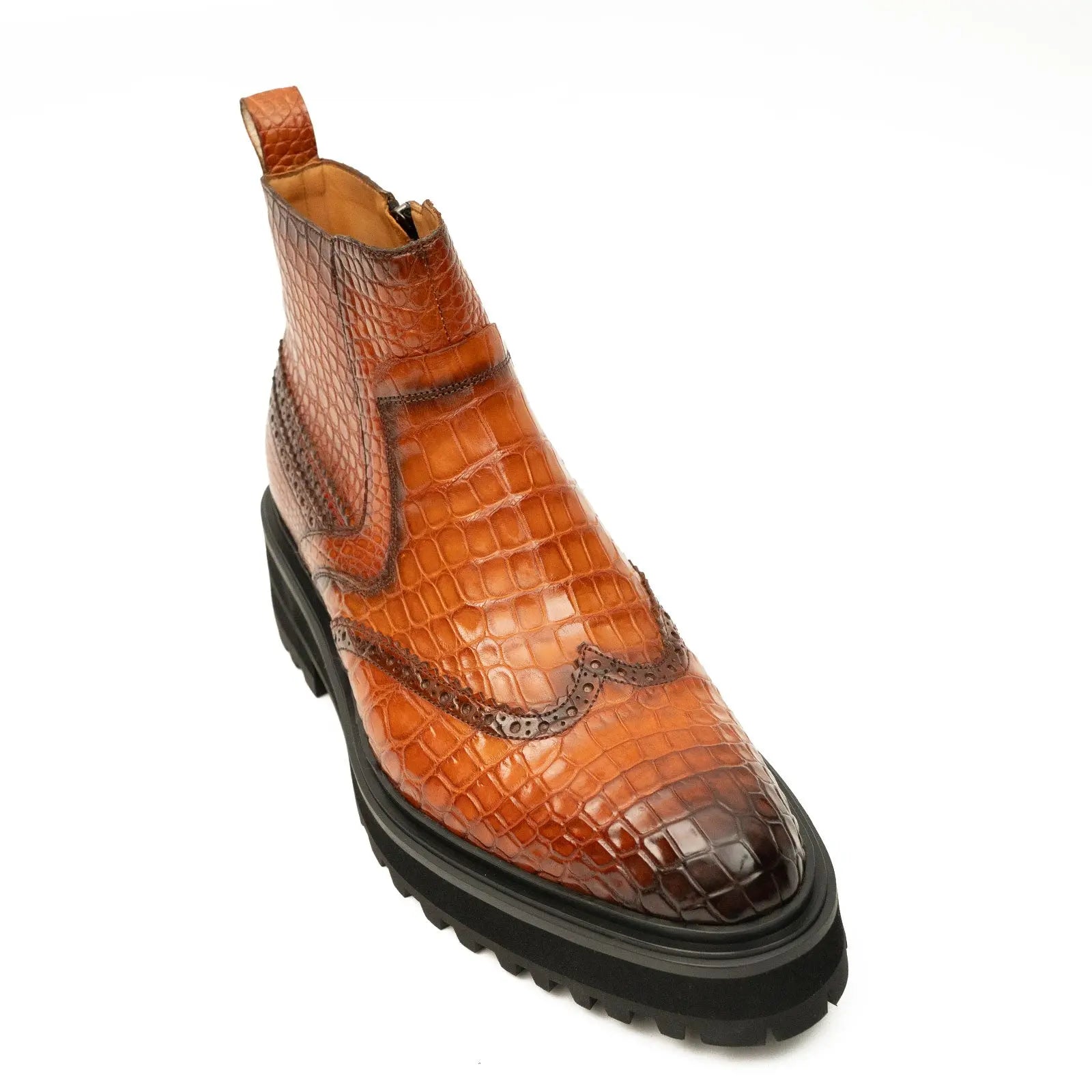 Handmade Nile Crocodile Chelsea Boots