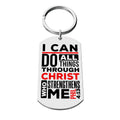 I Can Do All Things Dog Tag Key Chain