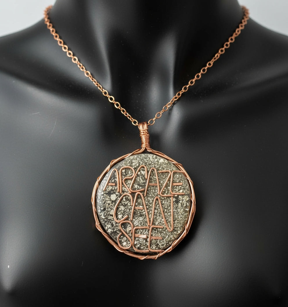 Custom Crystal and Agate Name Pendant