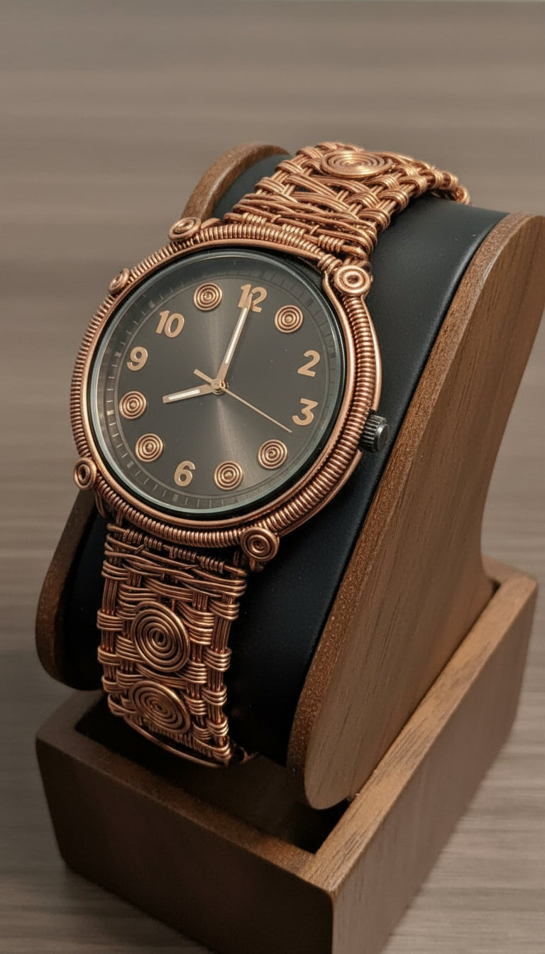 Copper Wire Wrapped Watch