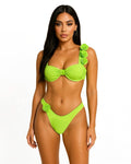 Push-up Bikini Swimsuit with Floral Design
