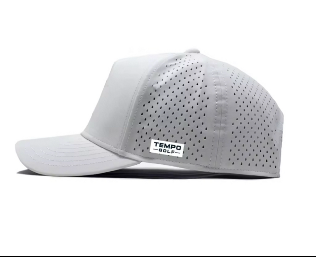 Iconic T 5 Panel Snapback Hat - White