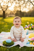 Bunny Long Sleeve Bodysuit 100% Organic Cotton
