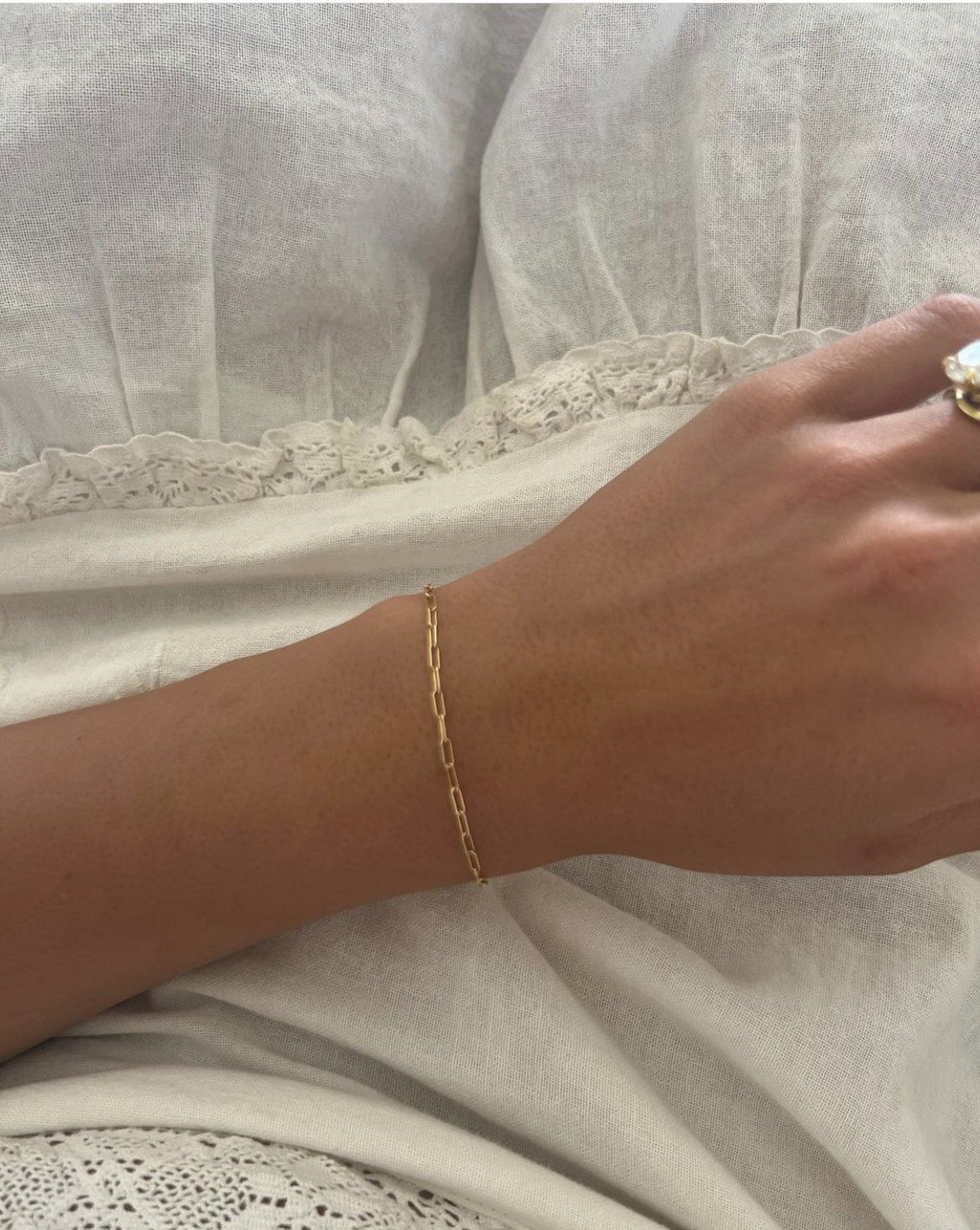 Dainty Paperclip Chain Bracelet