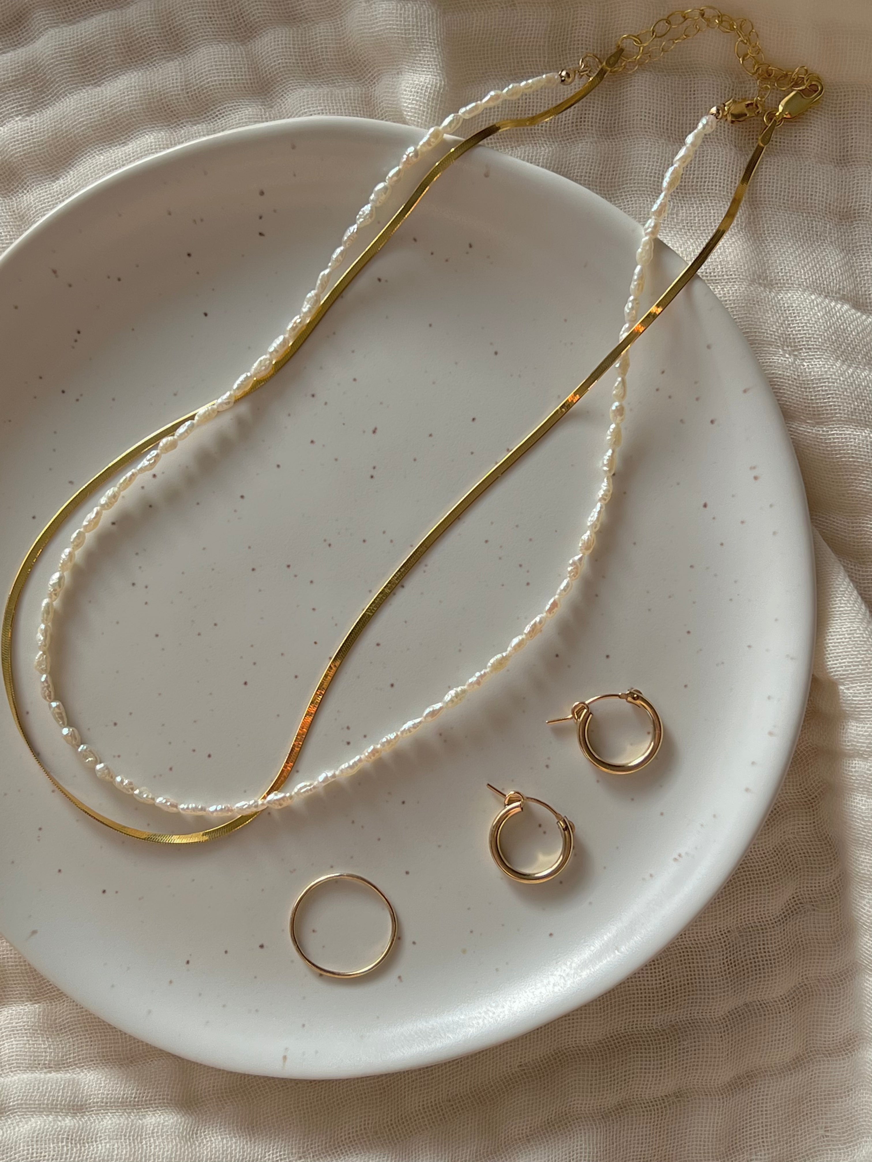 Petite Vintage Pearl Necklace