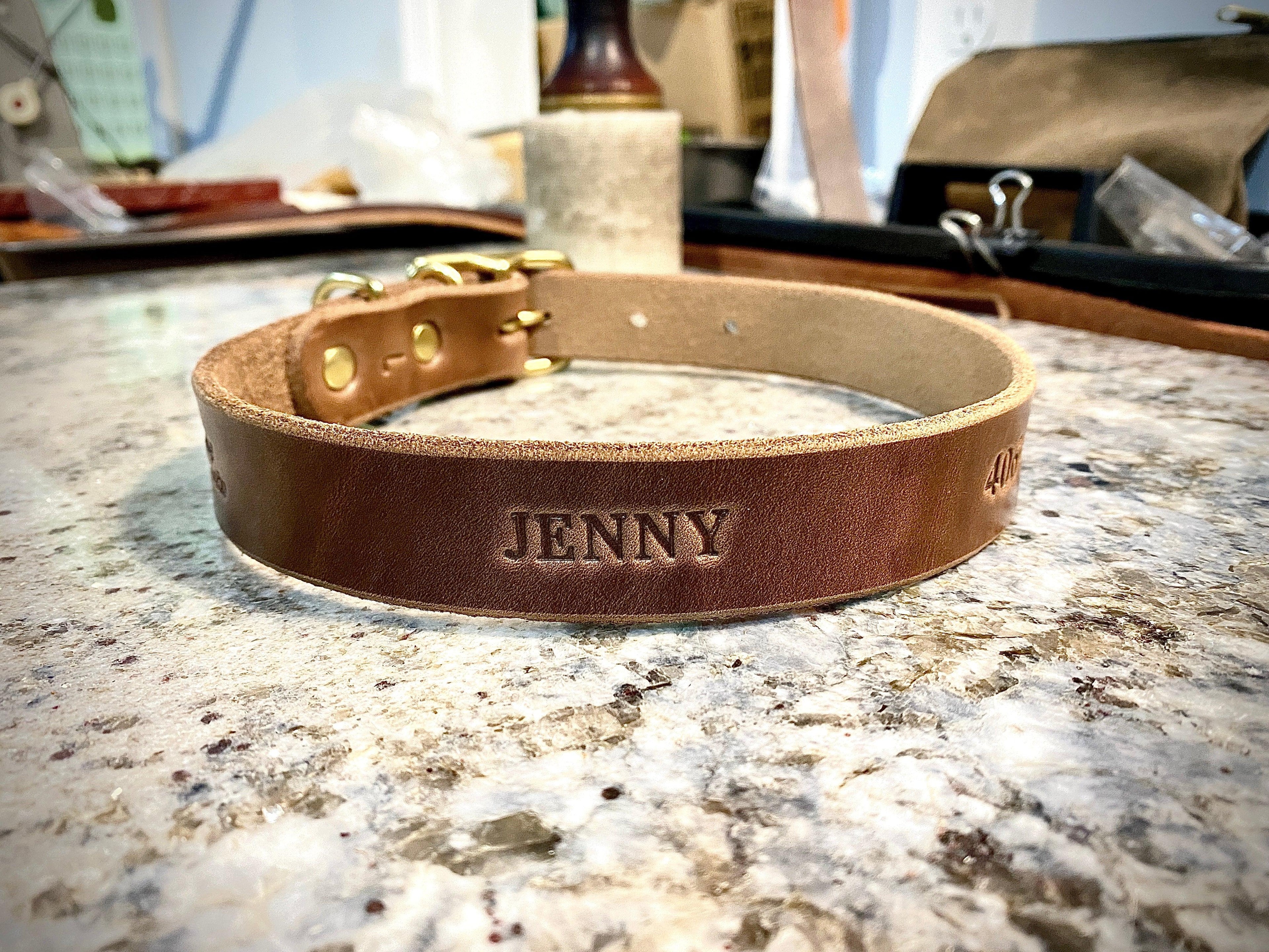 Full Leather Dog Collar