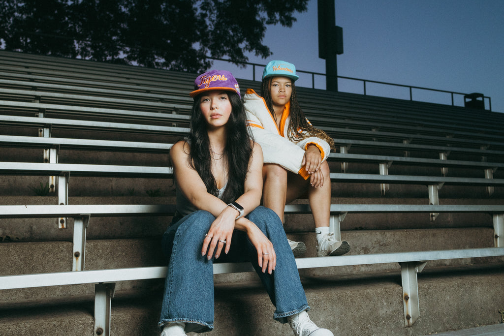 Corduory Purple Cursive Tigers