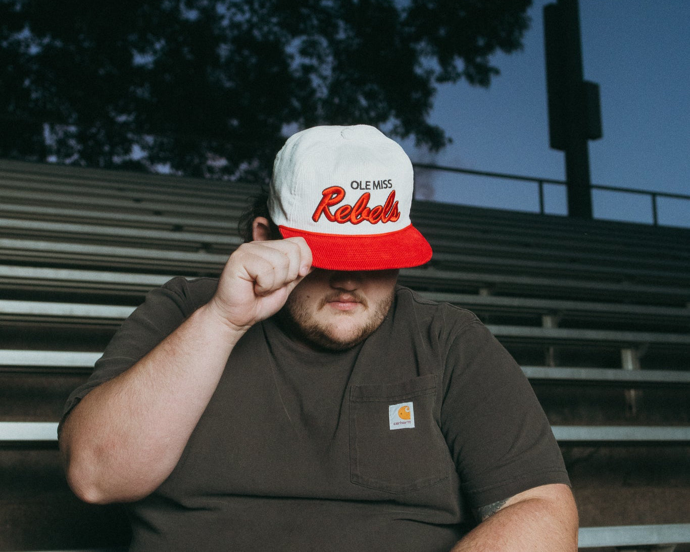 Corduroy Ole Miss Cursive Rebels