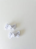 Bright White Velvet Knot